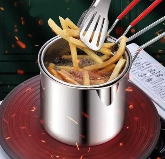 Deep Frying Made easy | Stainless Steel Deep Fryer Pot