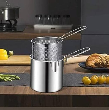 Deep Frying Made easy | Stainless Steel Deep Fryer Pot