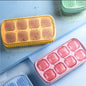 Compact Silicone Ice Cube Mold with Secure Lid