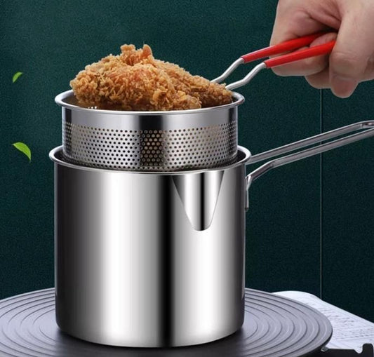 Deep Frying Made easy | Stainless Steel Deep Fryer Pot