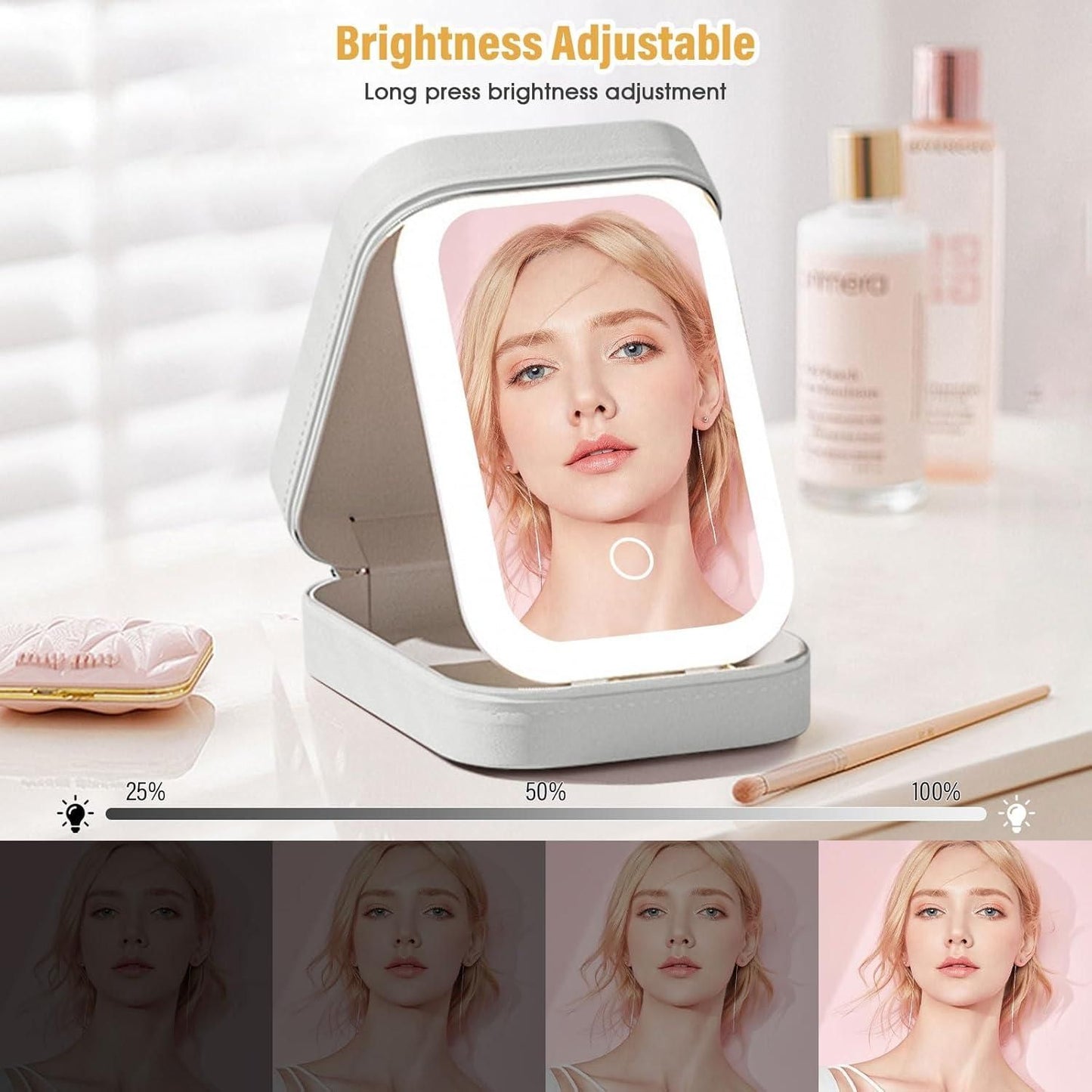 High Tech Jewellery Box with LED Mirror