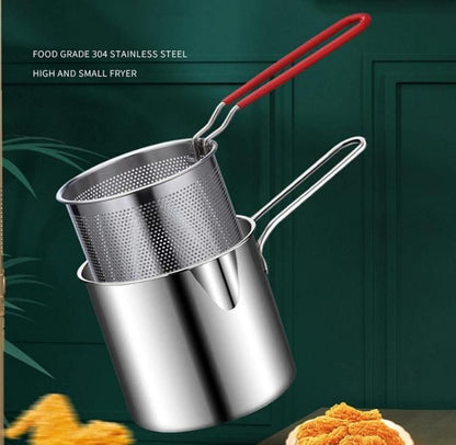 Deep Frying Made easy | Stainless Steel Deep Fryer Pot